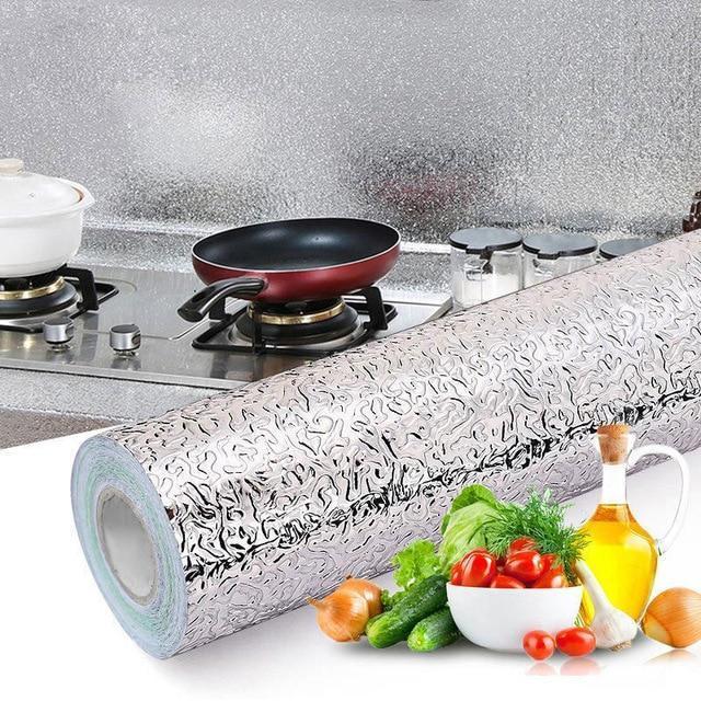 Gadgets d'Eve Écorces d'orange Papier Adhésif Imperméable en Aluminium Pour Cuisine (5 mètres)